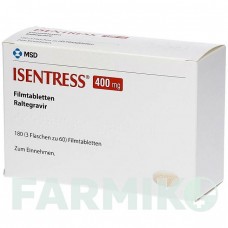 ИСЕНТРЕСС (ISENTRESS) 400 мг таблетки 60 шт - Ралтегравир AXICORP PHARMA