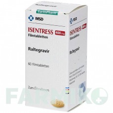 ИСЕНТРЕСС (ISENTRESS) 400 мг таблетки 60 шт - Ралтегравир EURIMPHARM