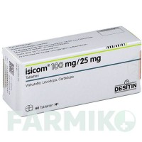 ІЗІКОМ (ISICOM) 100 мг/25 мг таблетки 60 шт - Леводопа, Карбідопа DESITIN