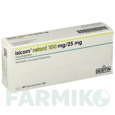 ИЗИКОМ (ISICOM) 100 мг/25 мг таблетки 60 шт - Леводопа, Карбидопа DESITIN