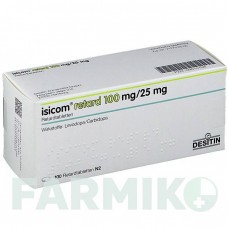 ИЗИКОМ (ISICOM) 100 мг/25 мг таблетки 100 шт - Леводопа, Карбидопа DESITIN