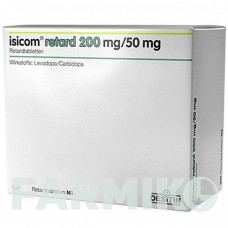 ИЗИКОМ (ISICOM) 200 мг/50 мг таблетки 60 шт - Леводопа, Карбидопа DESITIN
