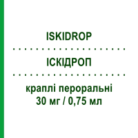 ІСКІДРОП (ISKIDROP) 30 мг/0,75 мл краплі пероральні 25 мл - Німодипін NEOPHARMED GENTILI