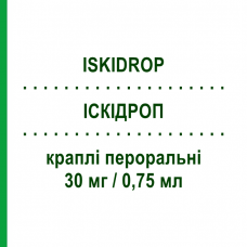 ІСКІДРОП (ISKIDROP) 30 мг/0,75 мл краплі пероральні 25 мл - Німодипін NEOPHARMED GENTILI