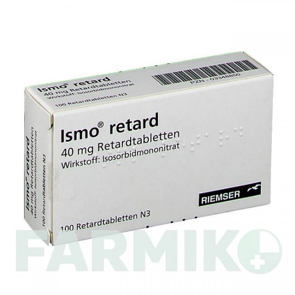 ІСМО (ISMO) таблетки 100 шт - Ізосорбіду мононітрат ESTEVE PHARMACEUTICALS