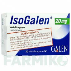 ИЗОГАЛЕН (ISOGALEN) 20 мг капсулы 30 шт - Изотретиноин GALENPHARMA