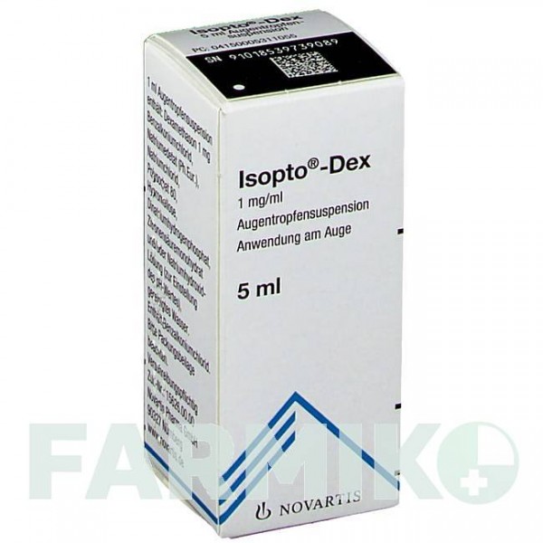 ИЗОПТО ДЕКС (ISOPTO DEX) капли 5 мл - Дексаметазон NOVARTIS