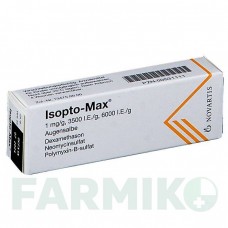 ІЗОПТО МАКС (ISOPTO MAX) мазь 3,5 г - Дексаметазон, Неоміцин, Поліміксин B NOVARTIS