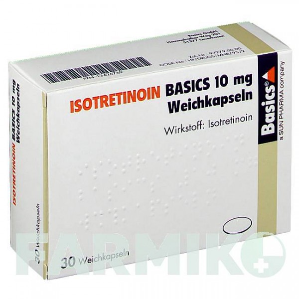 ІЗОТРЕТИНОЇН (ISOTRETINOIN) 10 мг капсули 30 шт - Ізотретиноїн BASICS