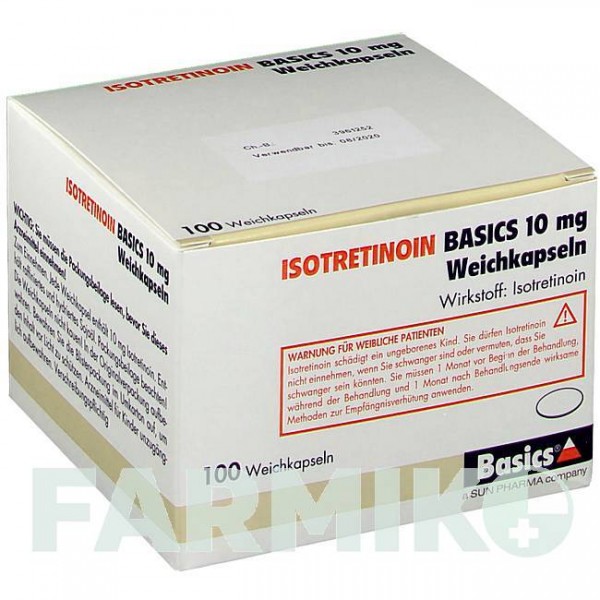 ІЗОТРЕТИНОЇН (ISOTRETINOIN) 10 мг капсули 100 шт - Ізотретиноїн BASICS