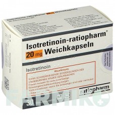 ІЗОТРЕТИНОЇН (ISOTRETINOIN) 20 мг капсули 30 шт - Ізотретиноїн RATIOPHARM