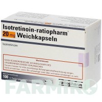 ИЗОТРЕТИНОИН (ISOTRETINOIN) 20 мг капсулы 60 шт - Изотретиноин RATIOPHARM