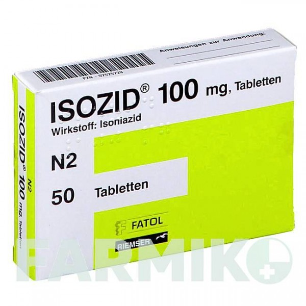 ИЗОЗИД (ISOZID) 100 мг таблетки 50 шт - Изониазид ESTEVE PHARMACEUTICALS