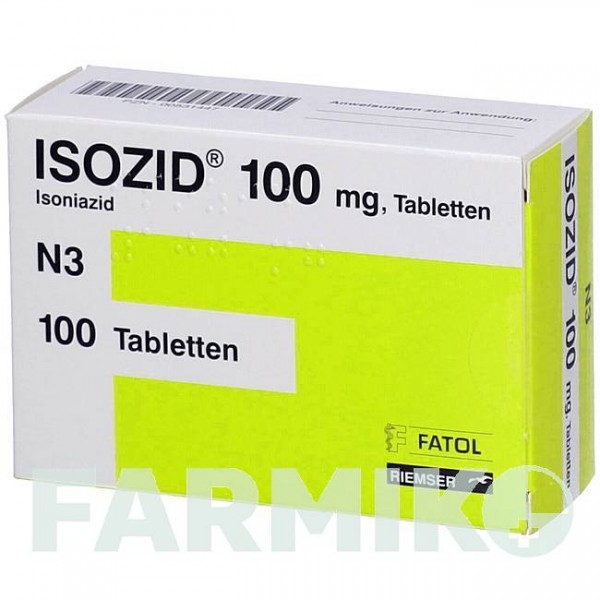 ИЗОЗИД (ISOZID) 100 мг таблетки 100 шт - Изониазид ESTEVE PHARMACEUTICALS