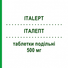 ИТАЛЕПТ (ITALEPT) 500 мг таблетки делимые 60 шт - Леветирацетам SO.SE.PHARM