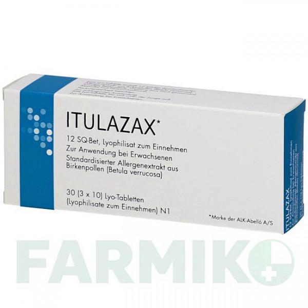 ІТУЛАЗАКС (ITULAZAX) 12 SQ таблетки 30 шт - Пилок дерев EMRA-MED