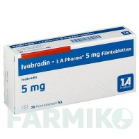 ІВАБРАДИН (IVABRADIN) 5 мг таблетки 28 шт - Івабрадин 1 A PHARMA