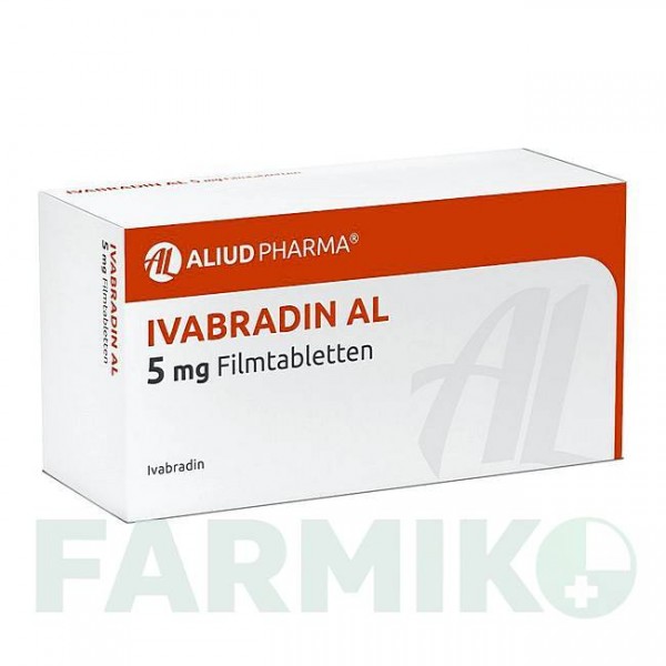 ІВАБРАДИН (IVABRADIN) 5 мг таблетки 28 шт - Івабрадин ALIUD PHARMA