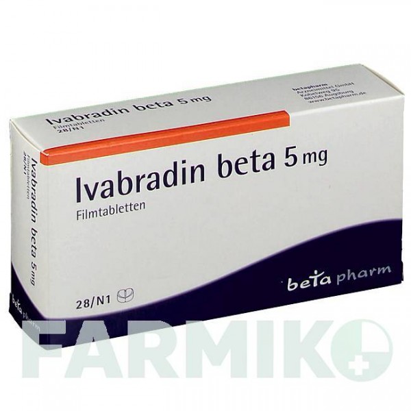 ІВАБРАДИН (IVABRADIN) 5 мг таблетки 28 шт - Івабрадин BETAPHARM