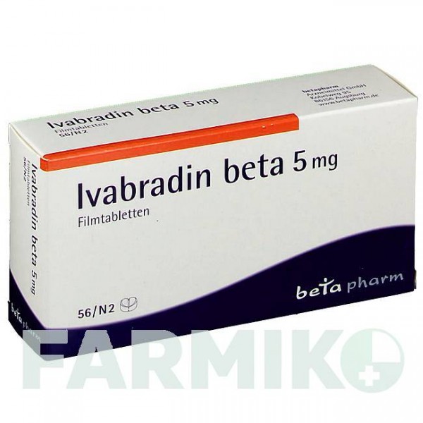 ІВАБРАДИН (IVABRADIN) 5 мг таблетки 56 шт - Івабрадин BETAPHARM