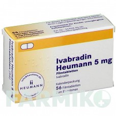 ИВАБРАДИН (IVABRADIN) 5 мг таблетки 56 шт - Ивабрадин HEUMANN PHARMA