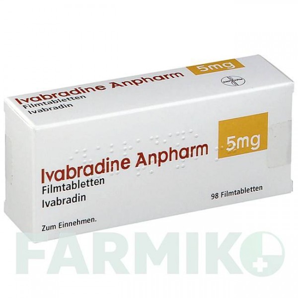 ИВАБРАДИН (IVABRADIN) 5 мг таблетки 98 шт - Ивабрадин ORIFARM