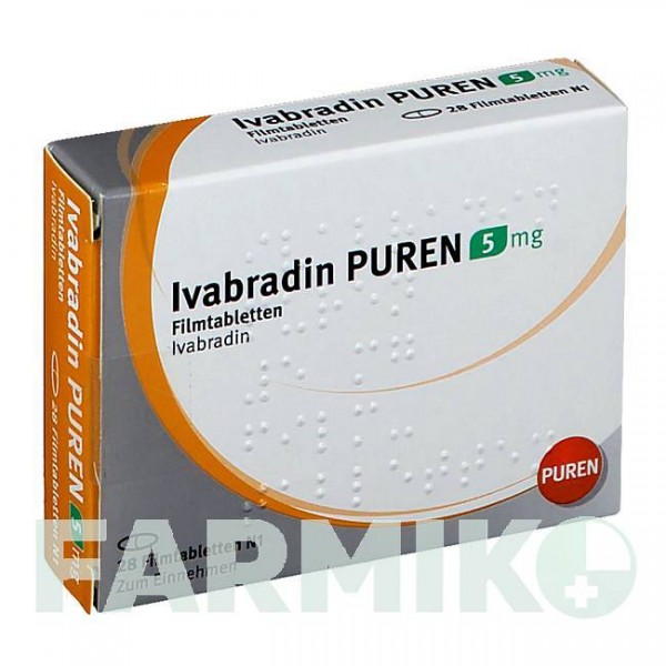 ІВАБРАДИН (IVABRADIN) 5 мг таблетки 28 шт - Івабрадин PUREN PHARMA
