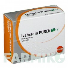 ИВАБРАДИН (IVABRADIN) 5 мг таблетки 56 шт - Ивабрадин PUREN PHARMA