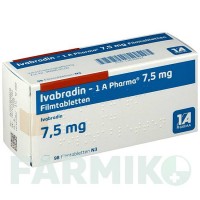 ІВАБРАДИН (IVABRADIN) 7,5 мг таблетки 28 шт - Івабрадин 1 A PHARMA