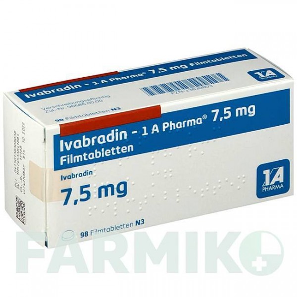 ІВАБРАДИН (IVABRADIN) 7,5 мг таблетки 28 шт - Івабрадин 1 A PHARMA