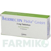 ИВЕРМЕКТИН (IVERMECTIN) 3 мг таблетки 4 шт - Ивермектин PADIA