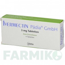 ИВЕРМЕКТИН (IVERMECTIN) 3 мг таблетки 4 шт - Ивермектин PADIA