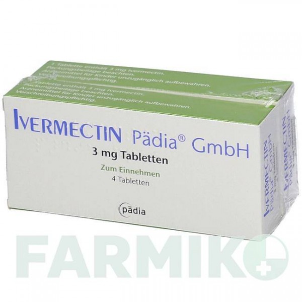 ИВЕРМЕКТИН (IVERMECTIN) 3 мг таблетки 2x4 шт - Ивермектин PADIA