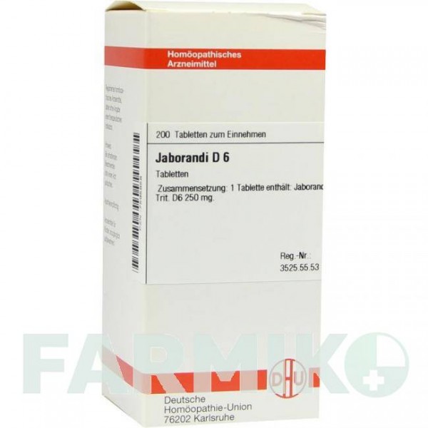 ЯБОРАНДІ (JABORANDI) D 6 таблетки 200 шт - Гомеопатія DHU