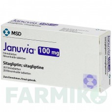 ЯНУВИЯ (JANUVIA) 100 мг таблетки 28 шт - Ситаглиптин MSD