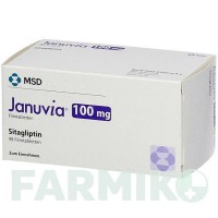 ЯНУВІЯ (JANUVIA) 100 мг таблетки 98 шт - Ситагліптин MSD