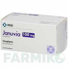 ЯНУВИЯ (JANUVIA) 100 мг таблетки 98 шт - Ситаглиптин MSD
