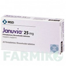 ЯНУВИЯ (JANUVIA) 25 мг таблетки 28 шт - Ситаглиптин MSD