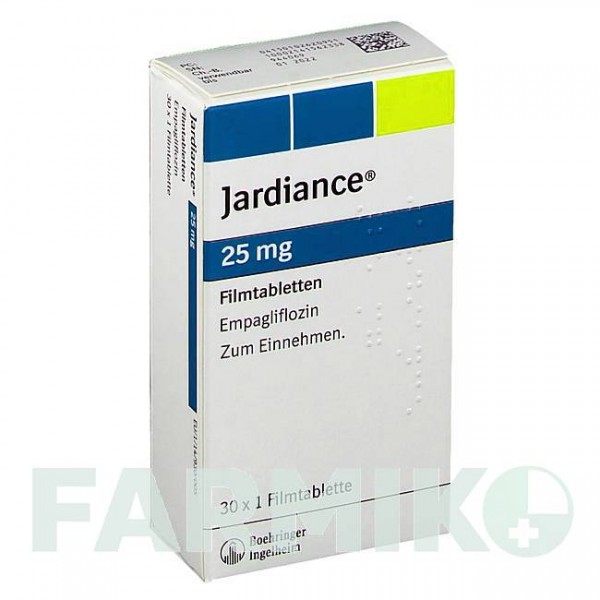 ДЖАРДИНС (JARDIANCE) 25 мг таблетки 30 шт - Эмпаглифлозин BOEHRINGER INGELHEIM