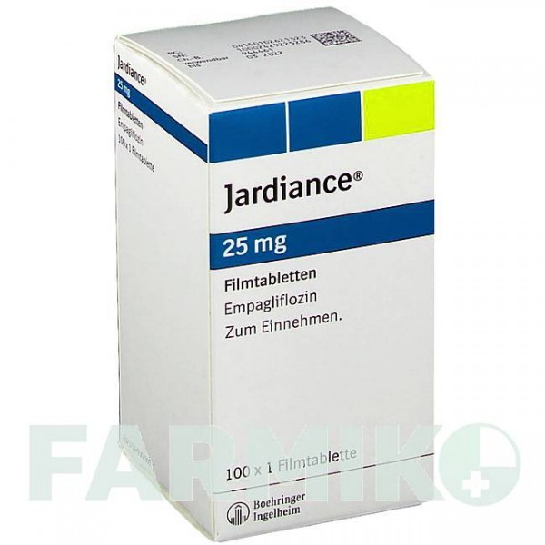 ДЖАРДИНС (JARDIANCE) 25 мг таблетки 100 шт - Эмпаглифлозин BOEHRINGER INGELHEIM