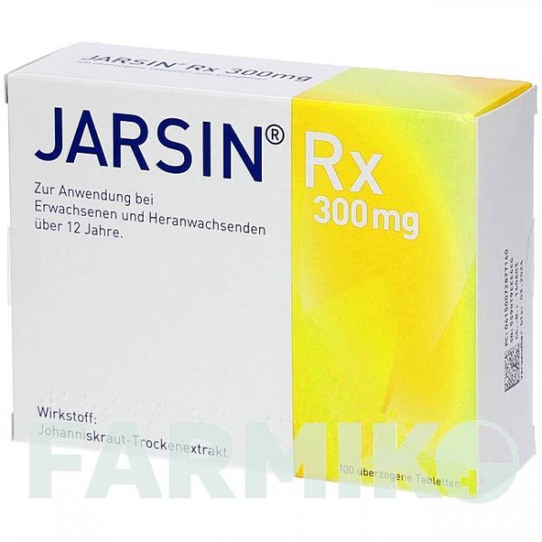 ЯРСИН (JARSIN) 300 мг таблетки 100 шт - Звіробій MCM KLOSTERFRAU
