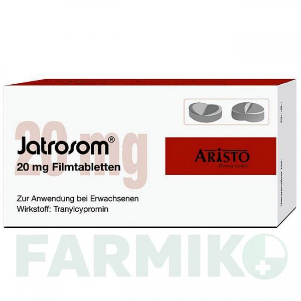 ЯТРОСОМ (JATROSOM) 20 мг таблетки 50 шт - Транилципромин ARISTO PHARMA