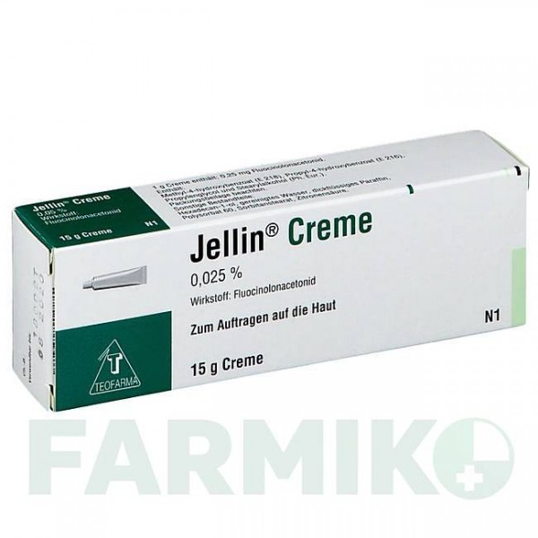 ДЖЕЛЛИН (JELLIN) крем 15 г - Флуоцинолон TEOFARMA