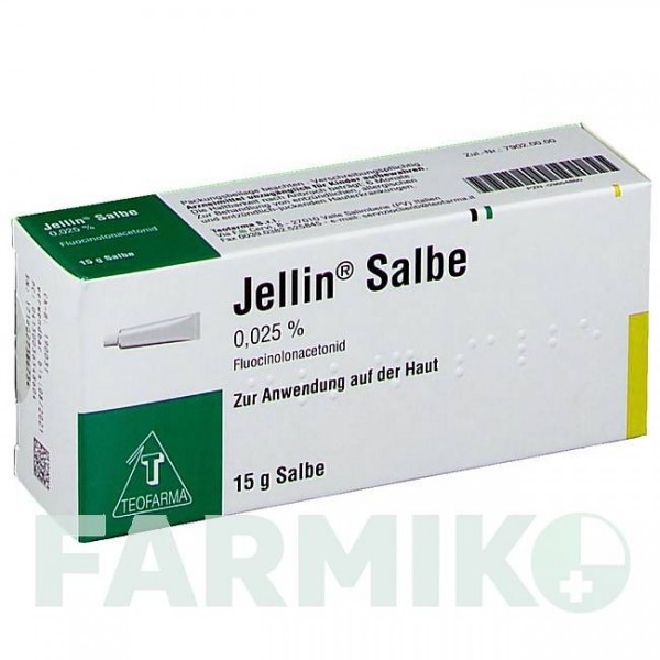 ДЖЕЛЛІН (JELLIN) мазь 15 г - Флуоцинолон TEOFARMA