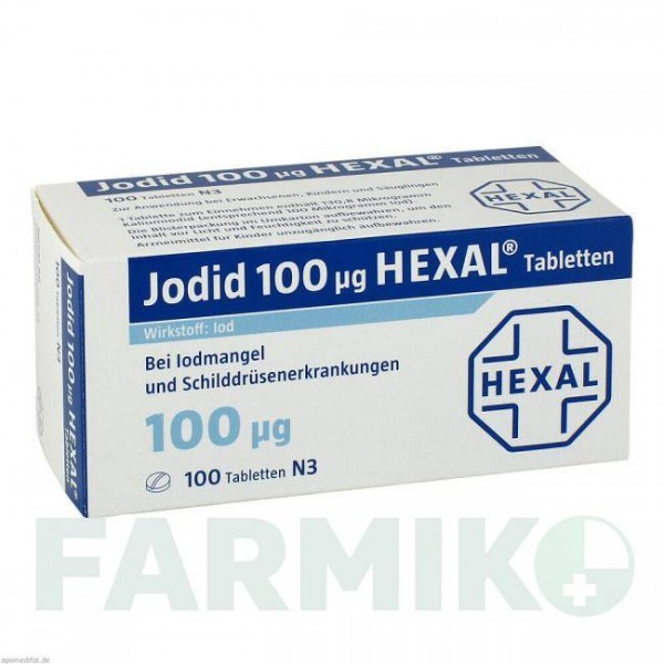 ЙОДИД (JODID) 100 таблетки 100 шт - Йодид HEXAL