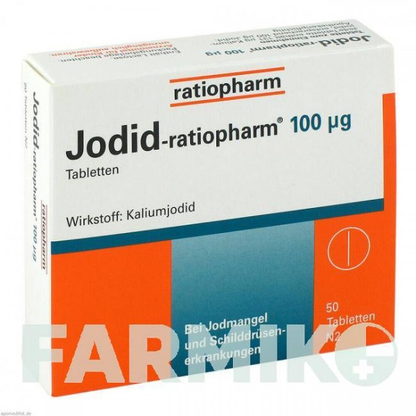 ЙОДИД (JODID) 100 мкг таблетки 50 шт - Йодид RATIOPHARM