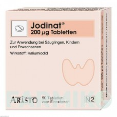 ЙОДИНАТ (JODINAT) 200 мкг таблетки 50 шт - Йодид ARISTO PHARMA