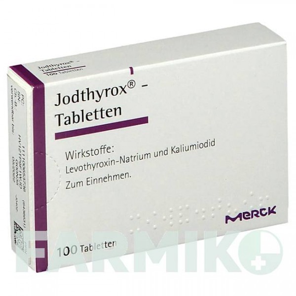 ЙОДТИРОКС (JODTHYROX) таблетки 100 шт - Левотироксин, Йодид калію KOHLPHARMA