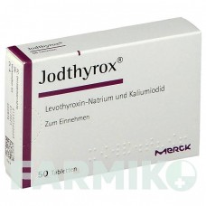ЙОДТИРОКС (JODTHYROX) таблетки 50 шт - Левотироксин, Йодид калію MERCK HEALTHCARE