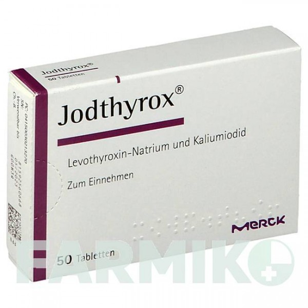 ЙОДТИРОКС (JODTHYROX) таблетки 50 шт - Левотироксин, Йодид калия MERCK HEALTHCARE